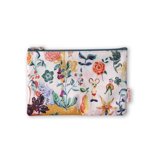 NATHALIE LETE FLAT POUCH MICKEY&FLOWER