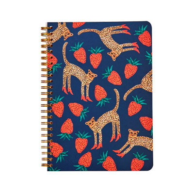 DOUBLE COILS NOTEBOOK (WITH LINES) LEOPARD